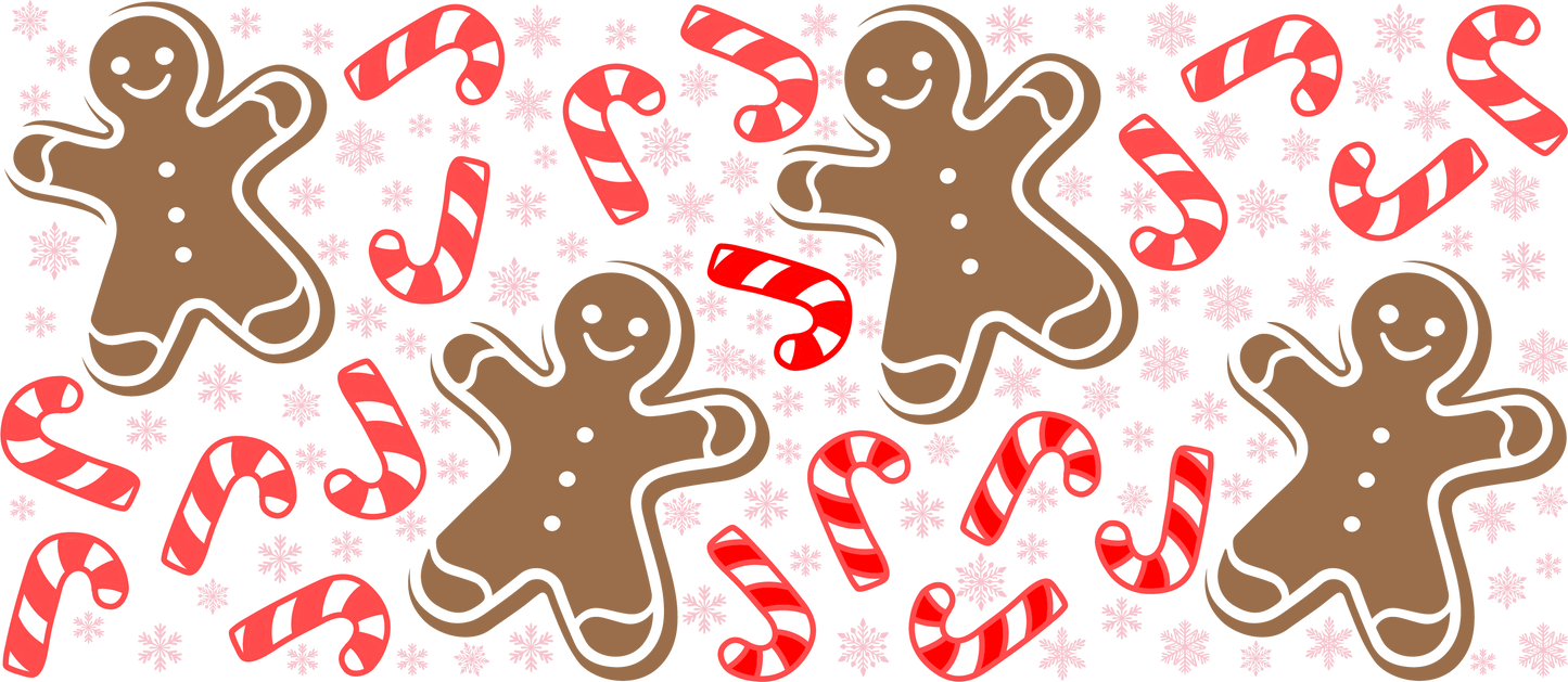 Gingerbread man and candy canes - 2