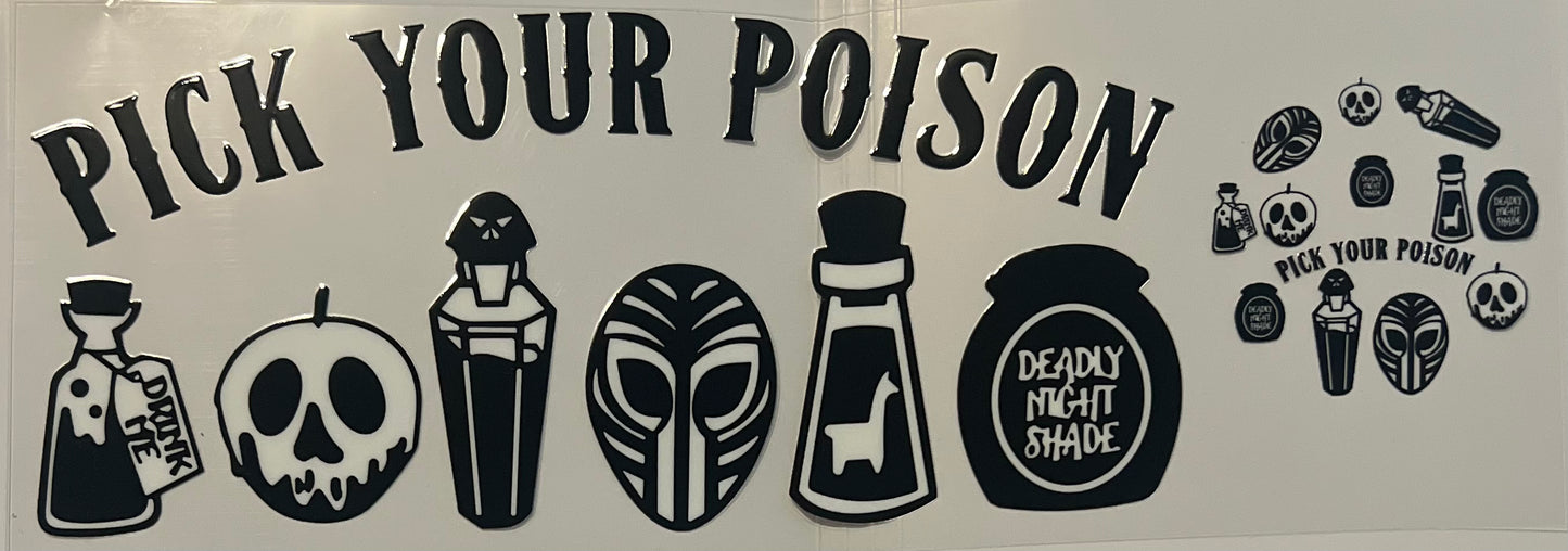 Pick your Poison with Lid Decal