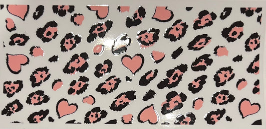 Light Pink cheetah and hearts