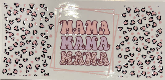 Mama - Pink Purple and Cheetah